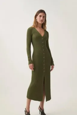 AJE Ondine Midi Dress Size 12 for rent on The Volte - image 1