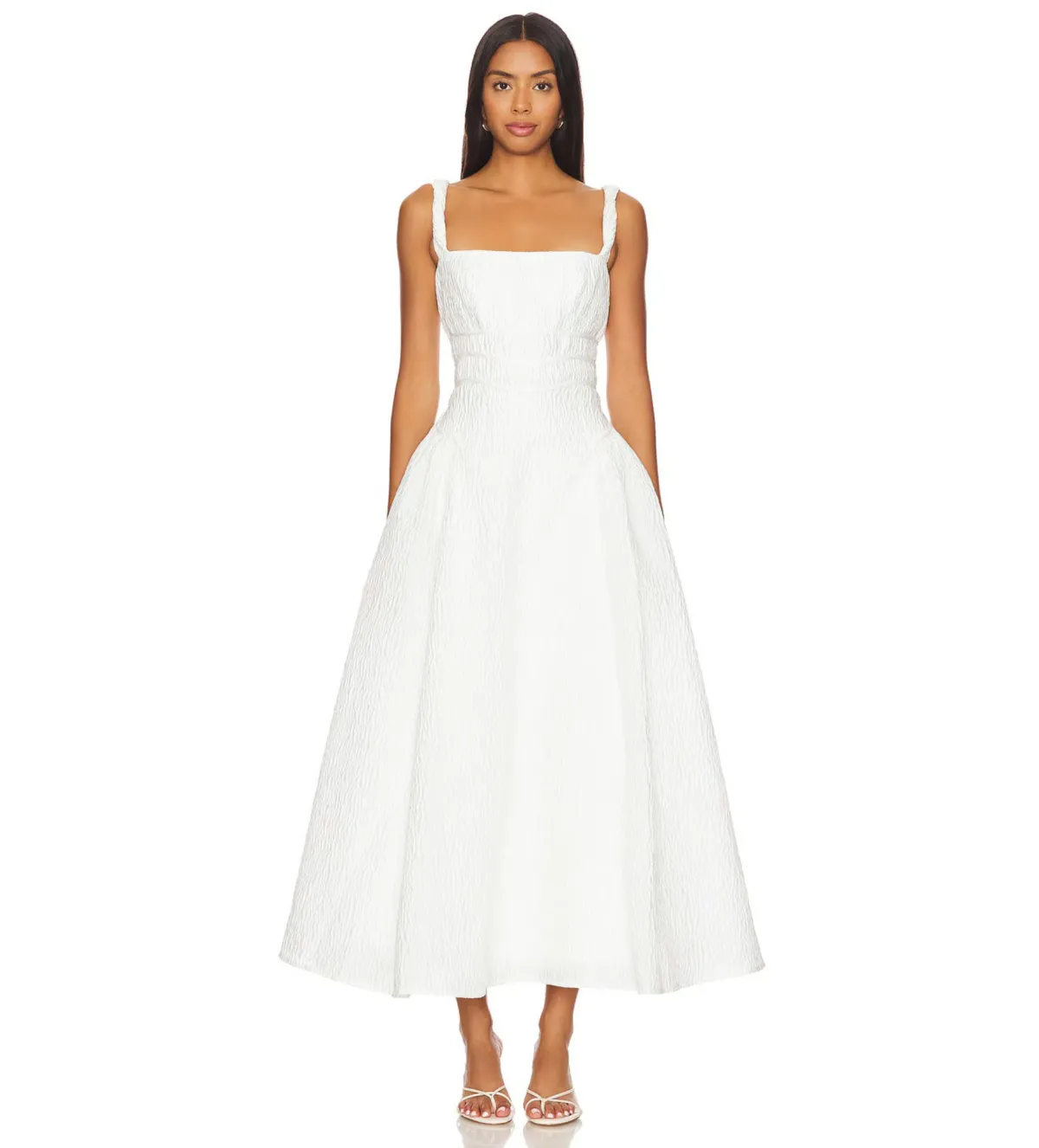 Rachel Gilbert Sophia Strap Maxi Dress Ivory Size 1/Au 8 - Image 1