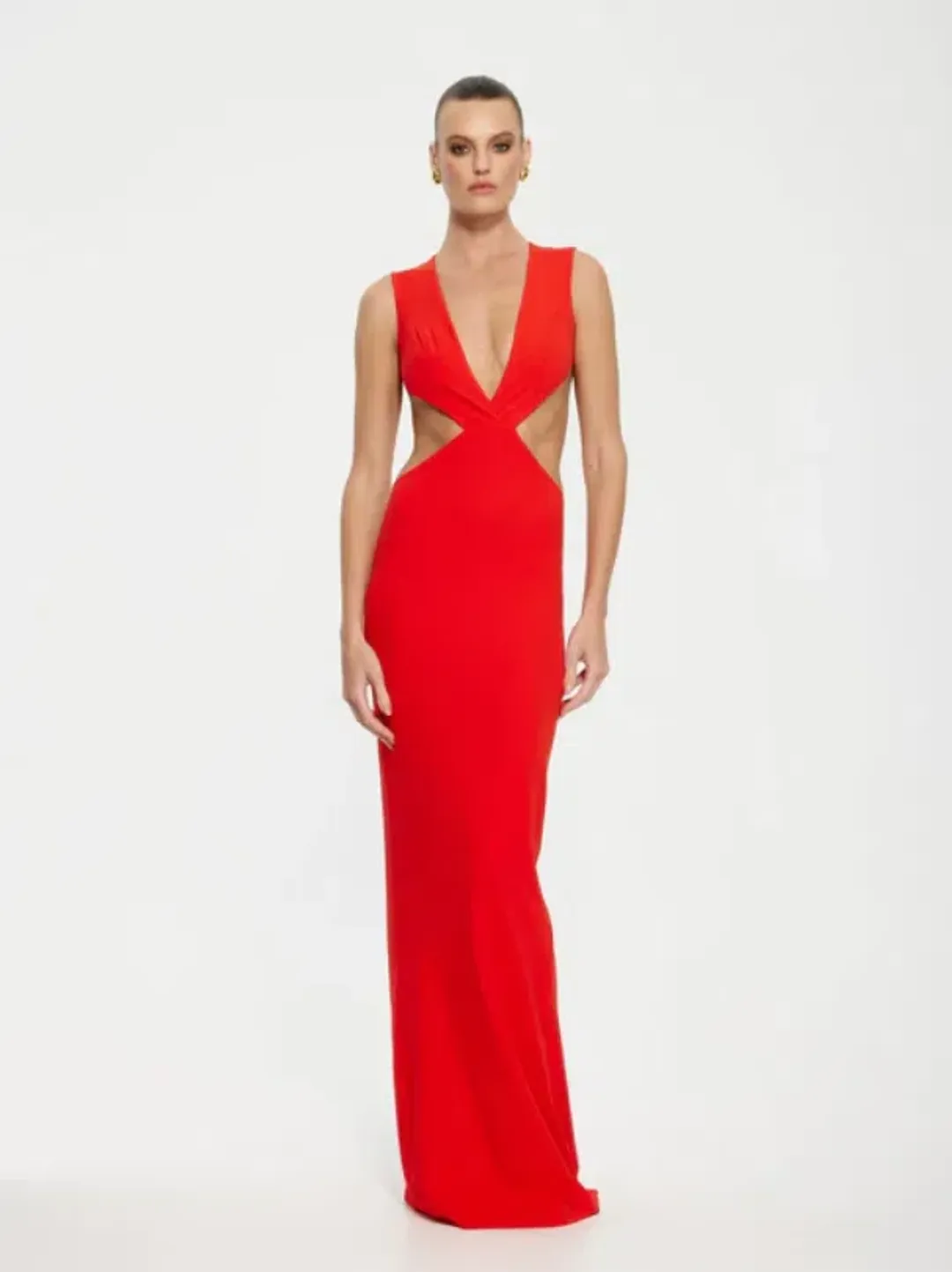 Effie Kats Valencia Gown Chery Red Size AU 10 for rent on The Volte - main image