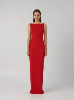 Effie Kats Gabbi Gown Maxi Red Size AU 14 for rent on The Volte - image 1