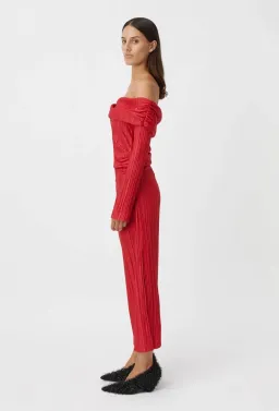 Camilla and Marc Shaw Midi Dress in Red Size 10 for rent on The Volte - image 3