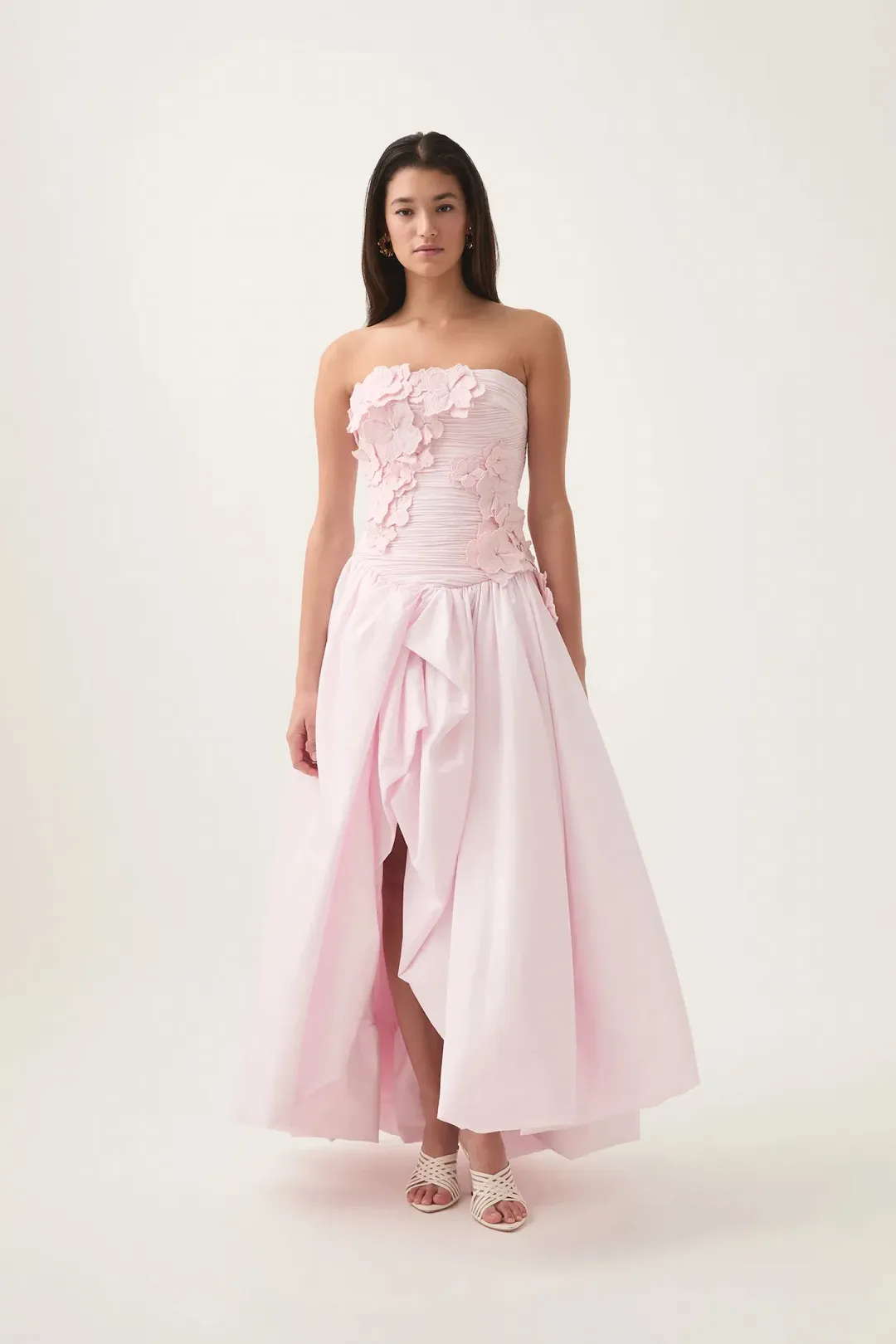 Aje Splendour Flower Gown Pastel Pink Size AU 8 for rent on The Volte - main image