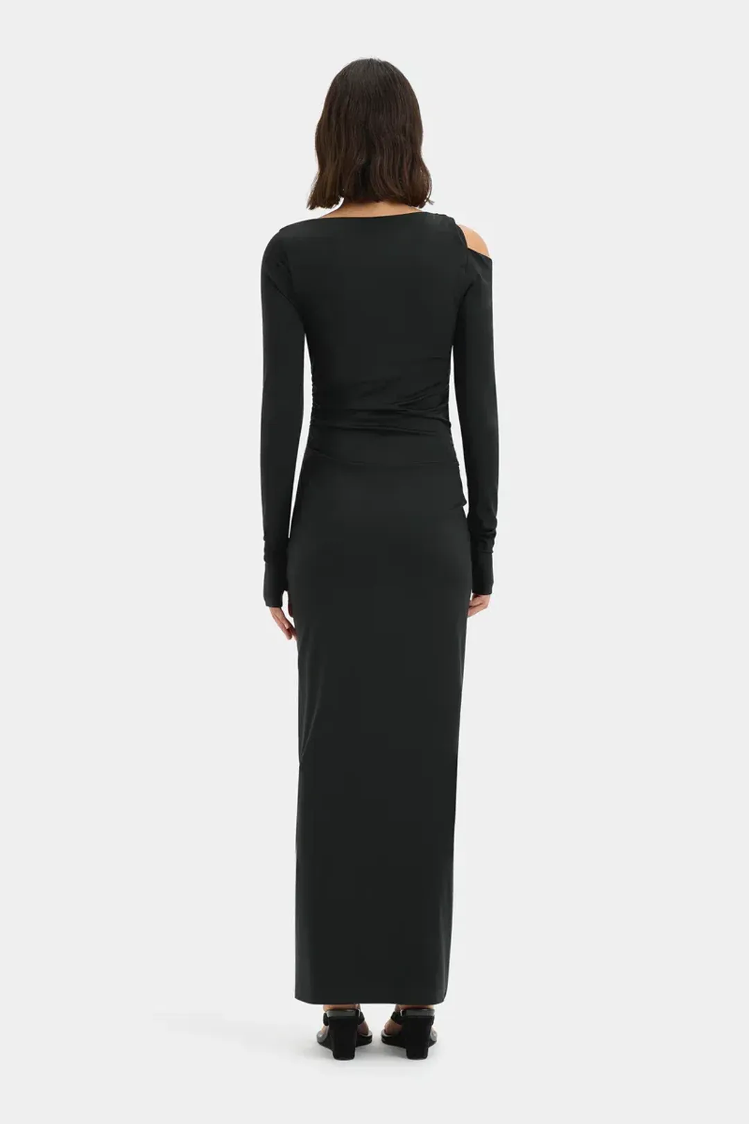 Sir Elm Long Sleeve Midi Black Size AU 8 for rent on The Volte - main image