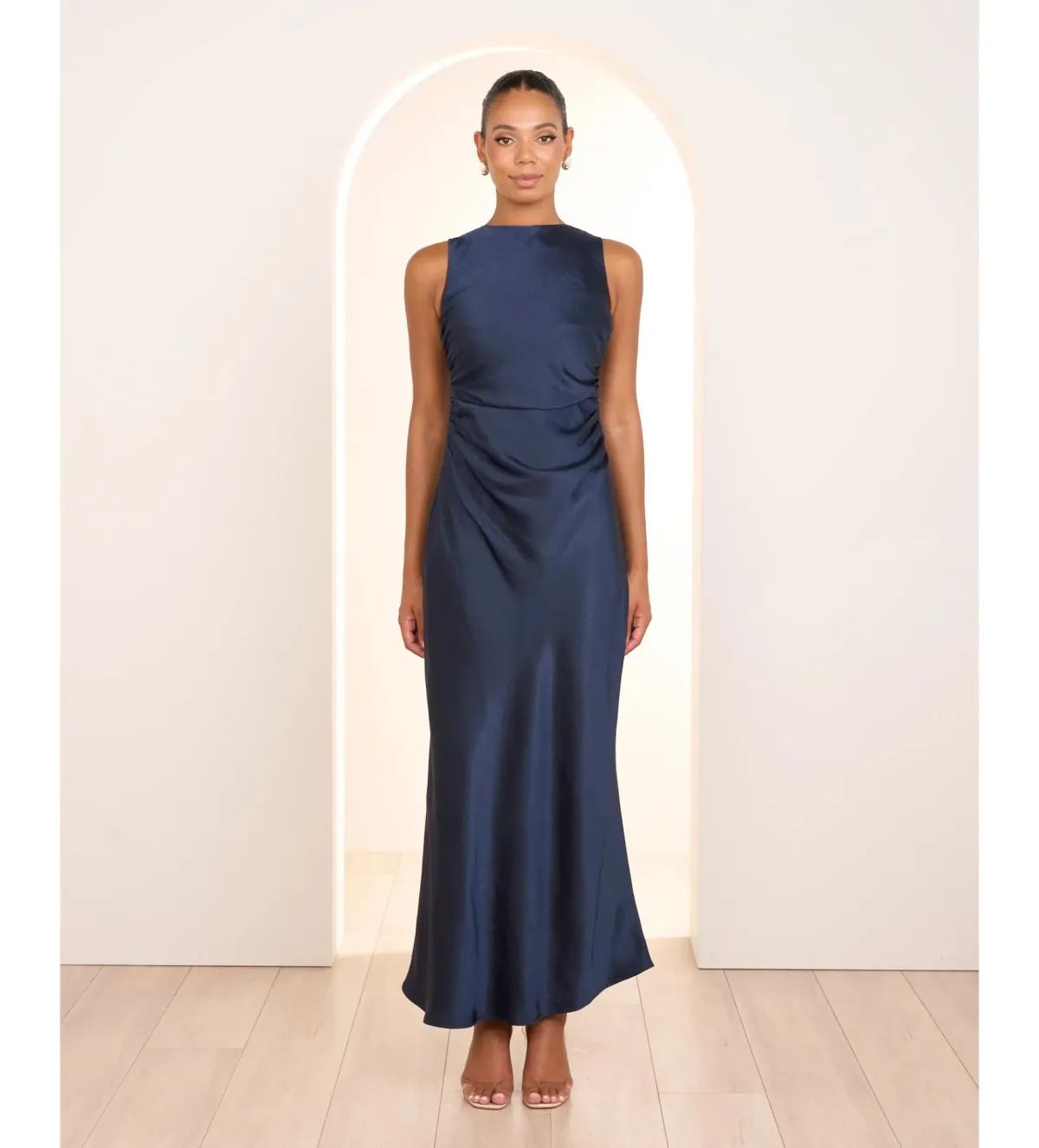 Pilgrim Gita Boat Neck Maxi Dress Navy Size 10 - Image 1