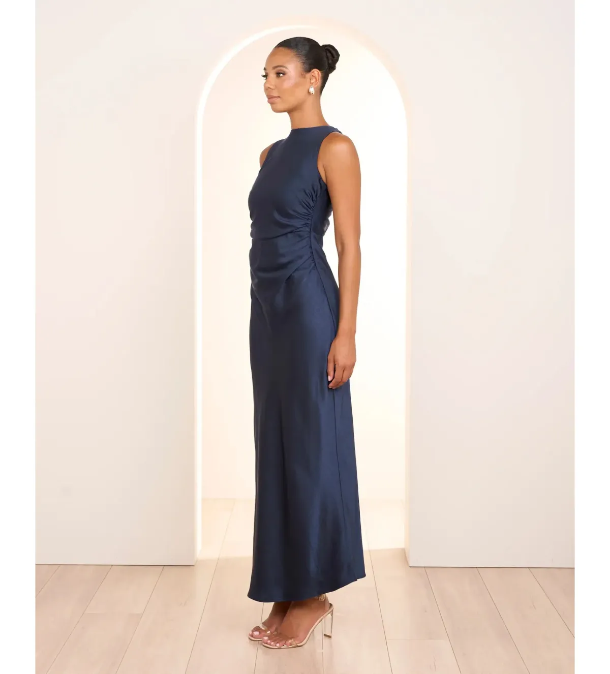 Pilgrim Gita Boat Neck Maxi Dress Navy Size 10 - Image 2