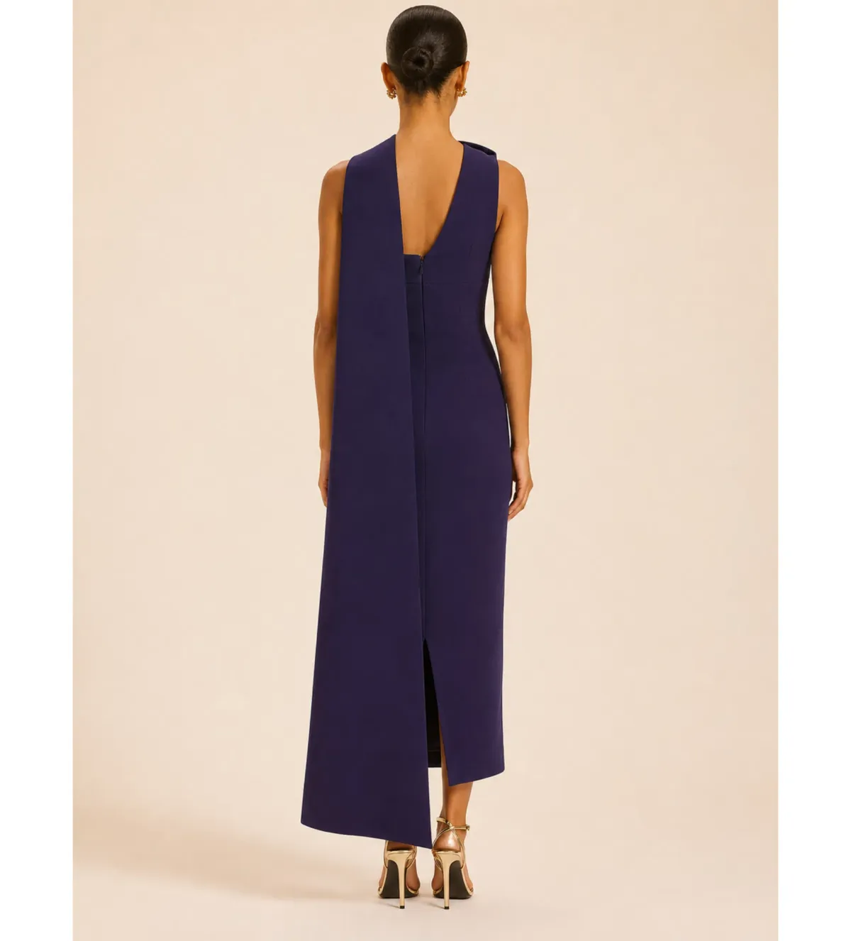 Rachel Gilbert Clara Midi Dress in Dark Indigo Size 1/AU8 - Image 2
