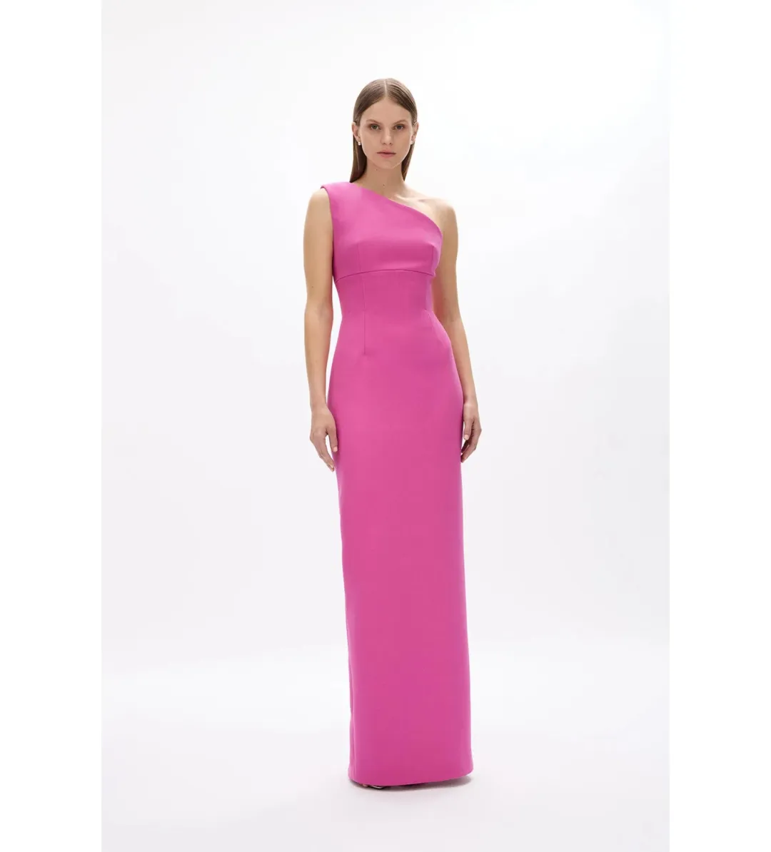 Rachel Gilbert Clara Gown Dress Hot Pink Size 2 /AU 10 for rent on The Volte - main image