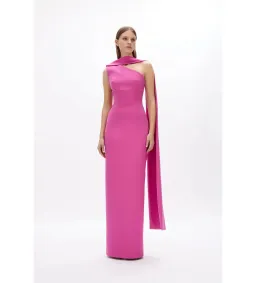 Rachel Gilbert Clara Gown Dress Hot Pink Size 2 /AU 10 for rent on The Volte - image 4