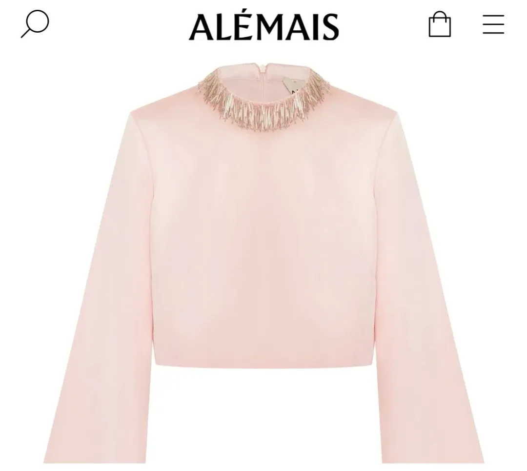 Alemais Inez Skirt & Cindy Embellished Exclusive Top Pink Size AU 14 for rent on The Volte - main image