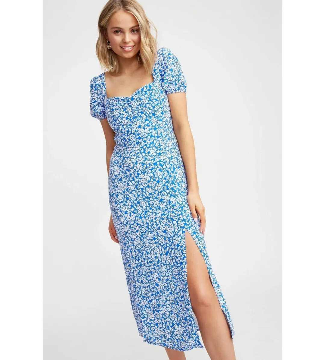Kookai Iris Midi Dress Print Size 8 for rent on The Volte - main image