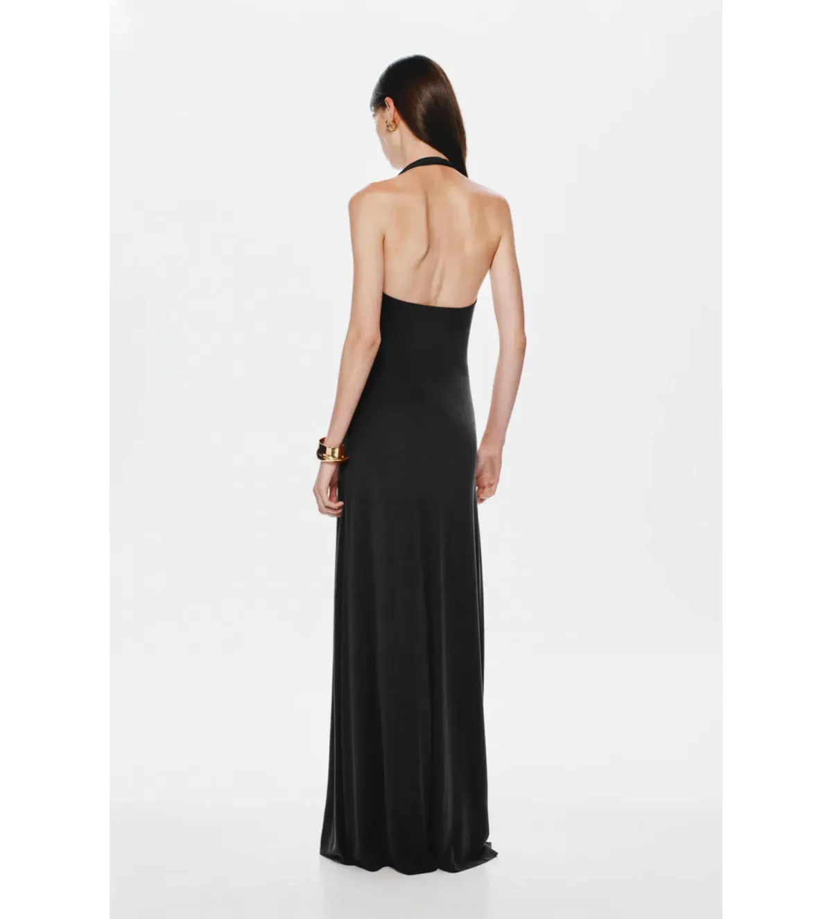 MISHA Jennifer Cupro Maxi Dress Black Size 8/S - Image 4