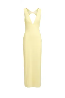 Kookai Lemon Meringue Bolt Open Back Dress Maxi Size AU 12 for rent on The Volte - image 4