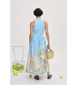 Alemais Anouk Tank Midi Dress Print Size AU 8 for rent on The Volte - image 5