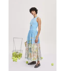 Alemais Anouk Tank Midi Dress Print Size AU 8 for rent on The Volte - image 4