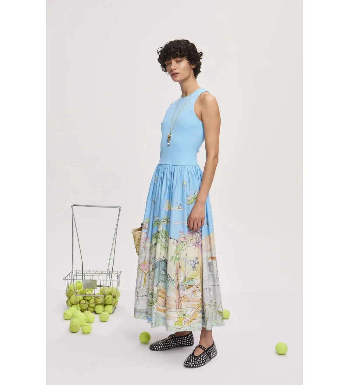 Alemais Anouk Tank Midi Dress Print Size 12 - Image 2