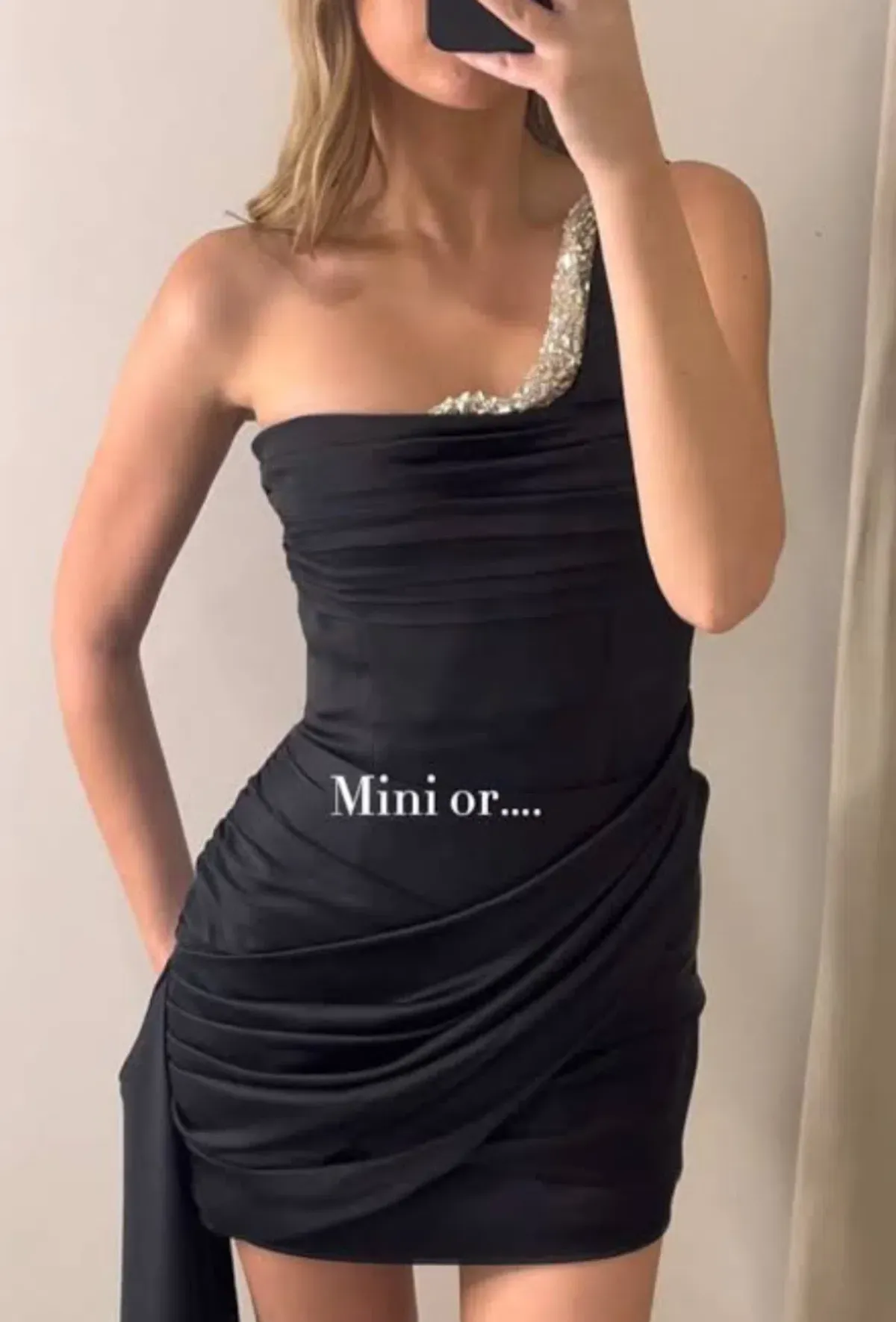 Rachel Gilbert Lorna Mini Dress in Black Size 2 / AU 10 - Image 1