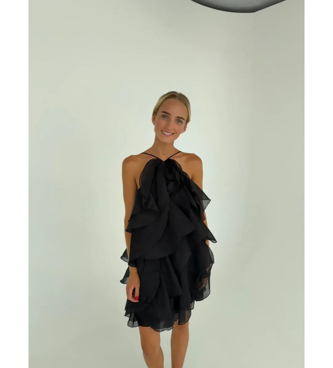 Aje Pandorea Mini Dress in Black Size AU 6 for rent on The Volte - main image