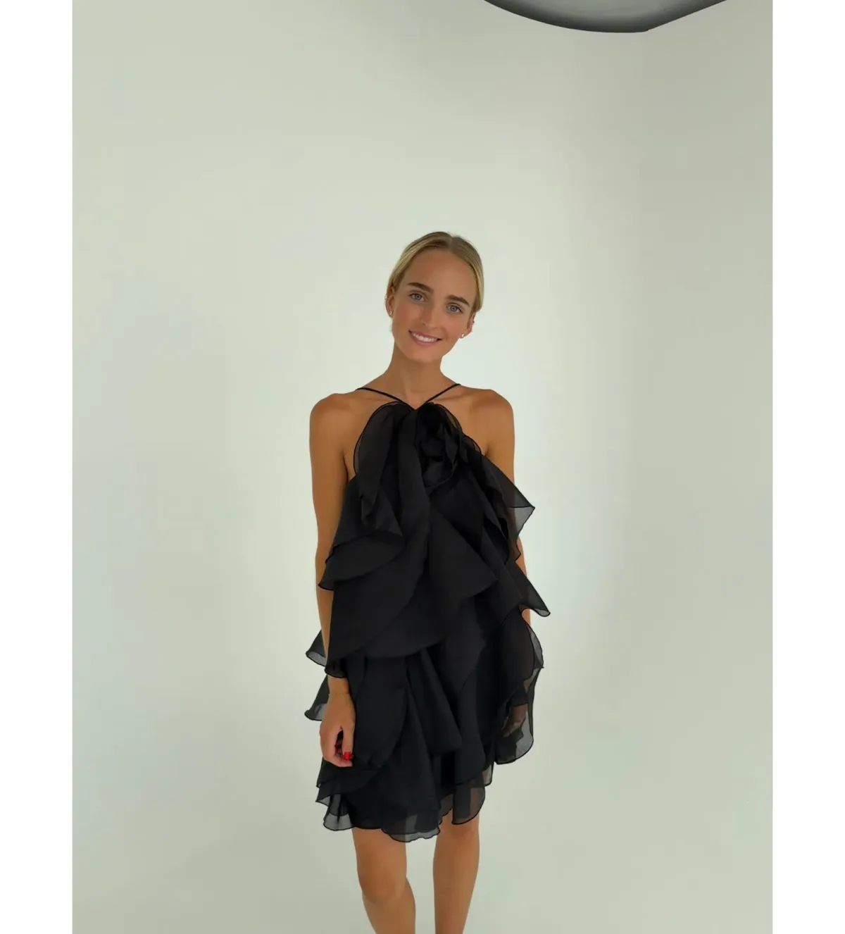 Aje Pandorea Mini Dress in Black Size AU 6 for rent on The Volte - main image