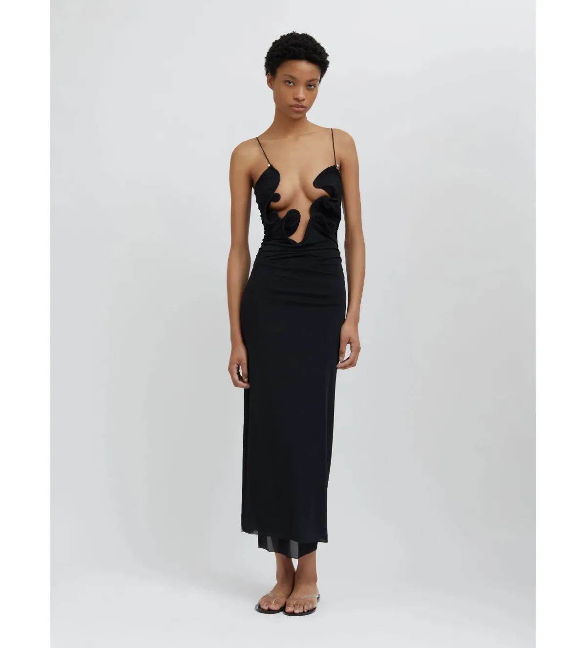 Christopher Esber Molded Venus Maxi Dress Black Size AU 6 - Image 1