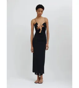 Christopher Esber Molded Venus Maxi Dress Black Size AU 6 for rent on The Volte - image 1