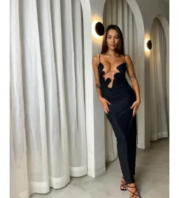 Christopher Esber Molded Venus Maxi Dress Black Size AU 6 for rent on The Volte - image 4