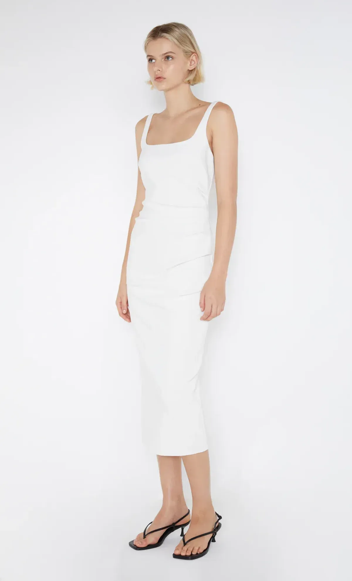 Bec & Bridge - Be Mine Square Neck Dress in Ivory Size AU 8 - Image 3