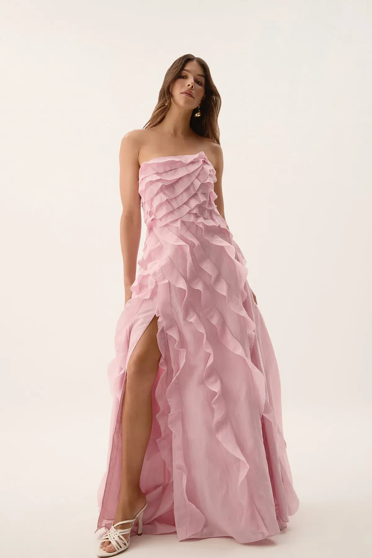 Aje Allairie Gown Size Maxi Pink AU 10 - Image 6