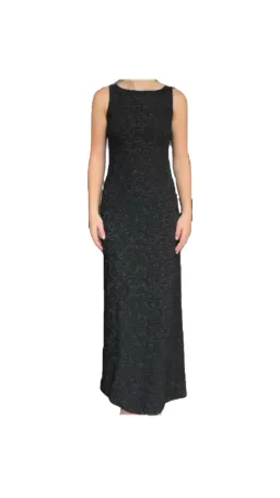 Vintage Black Beaded Gown Size AU 10 for rent on The Volte - image 1
