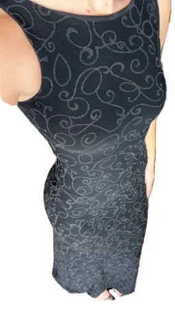 Vintage Black Beaded Gown Size AU 10 for rent on The Volte - image 3