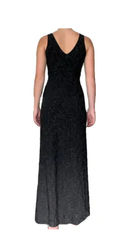 Vintage Black Beaded Gown Size AU 10 for rent on The Volte - image 5