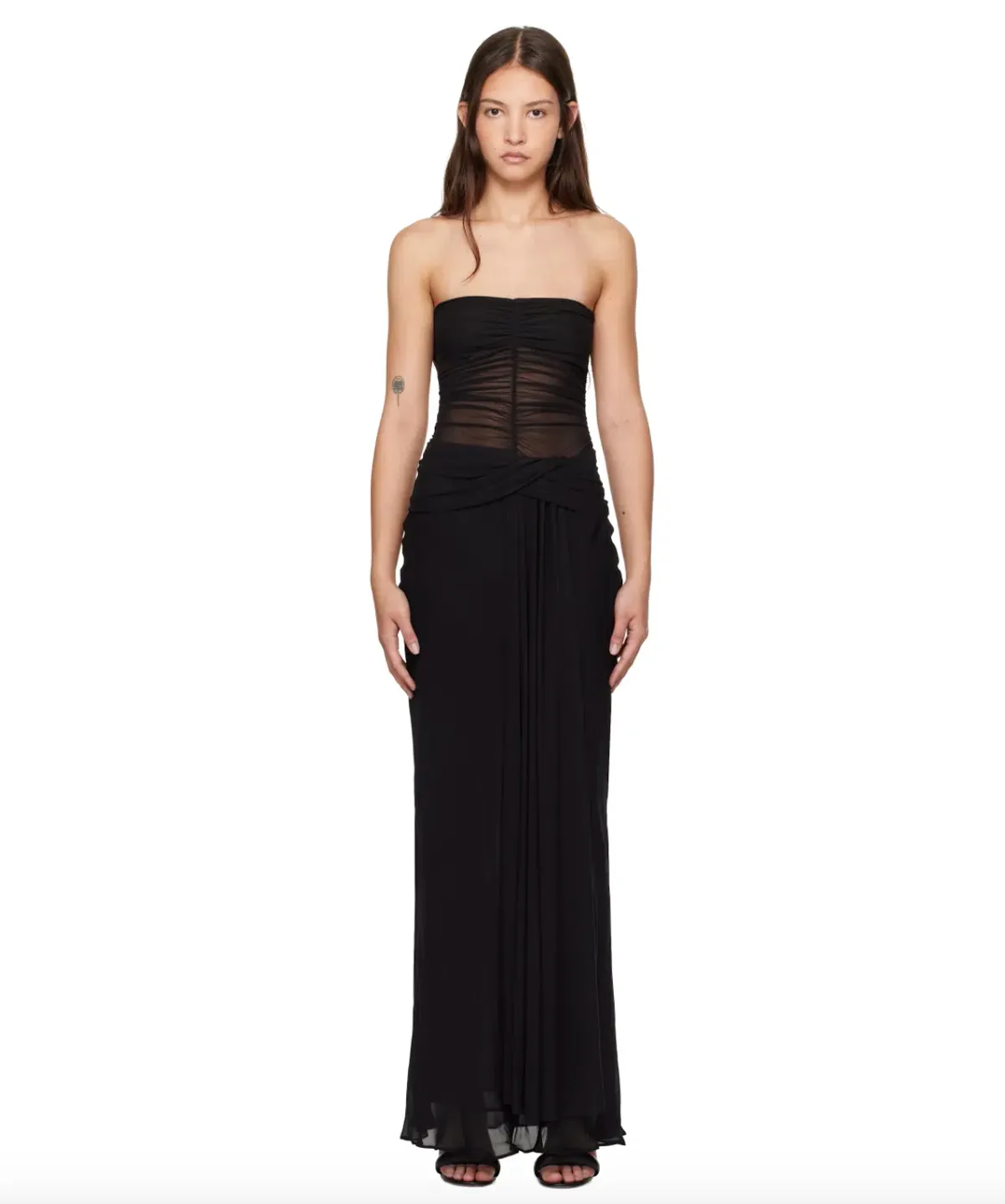 Bec & Bridge Noemi Strapless Dress in Black Size 8 - Image 3