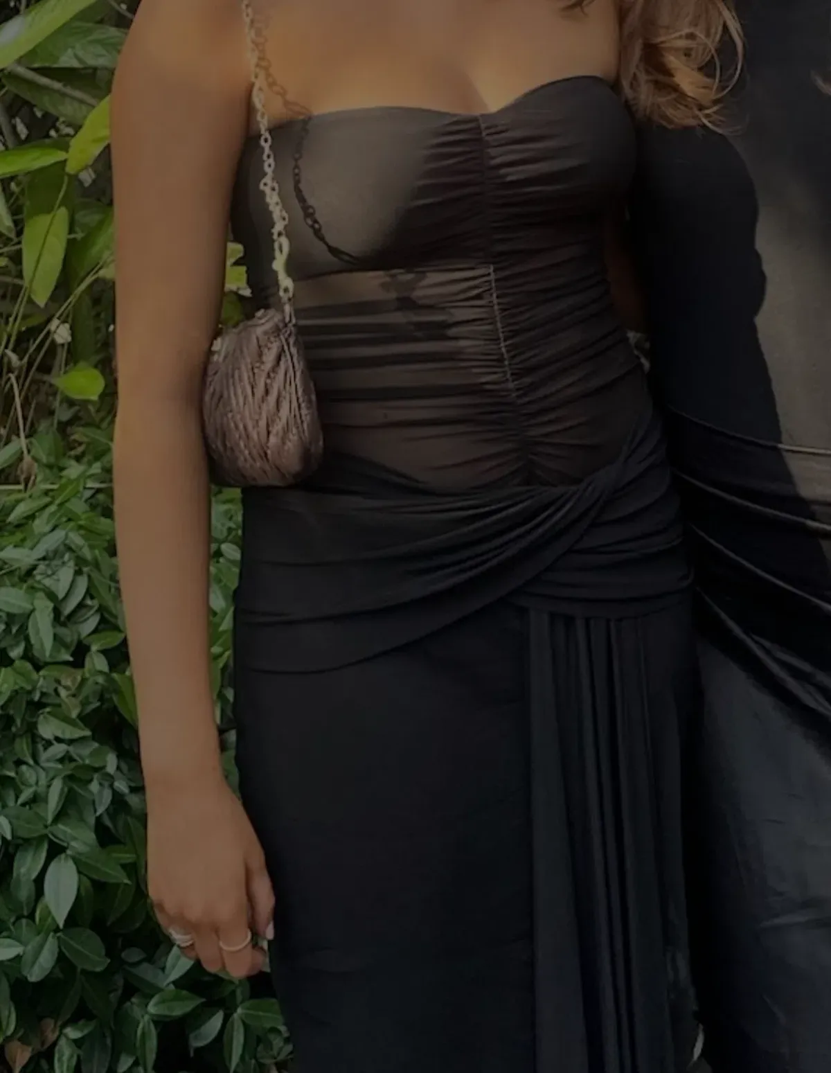 Bec & Bridge Noemi Strapless Dress in Black Size 8 - Image 2