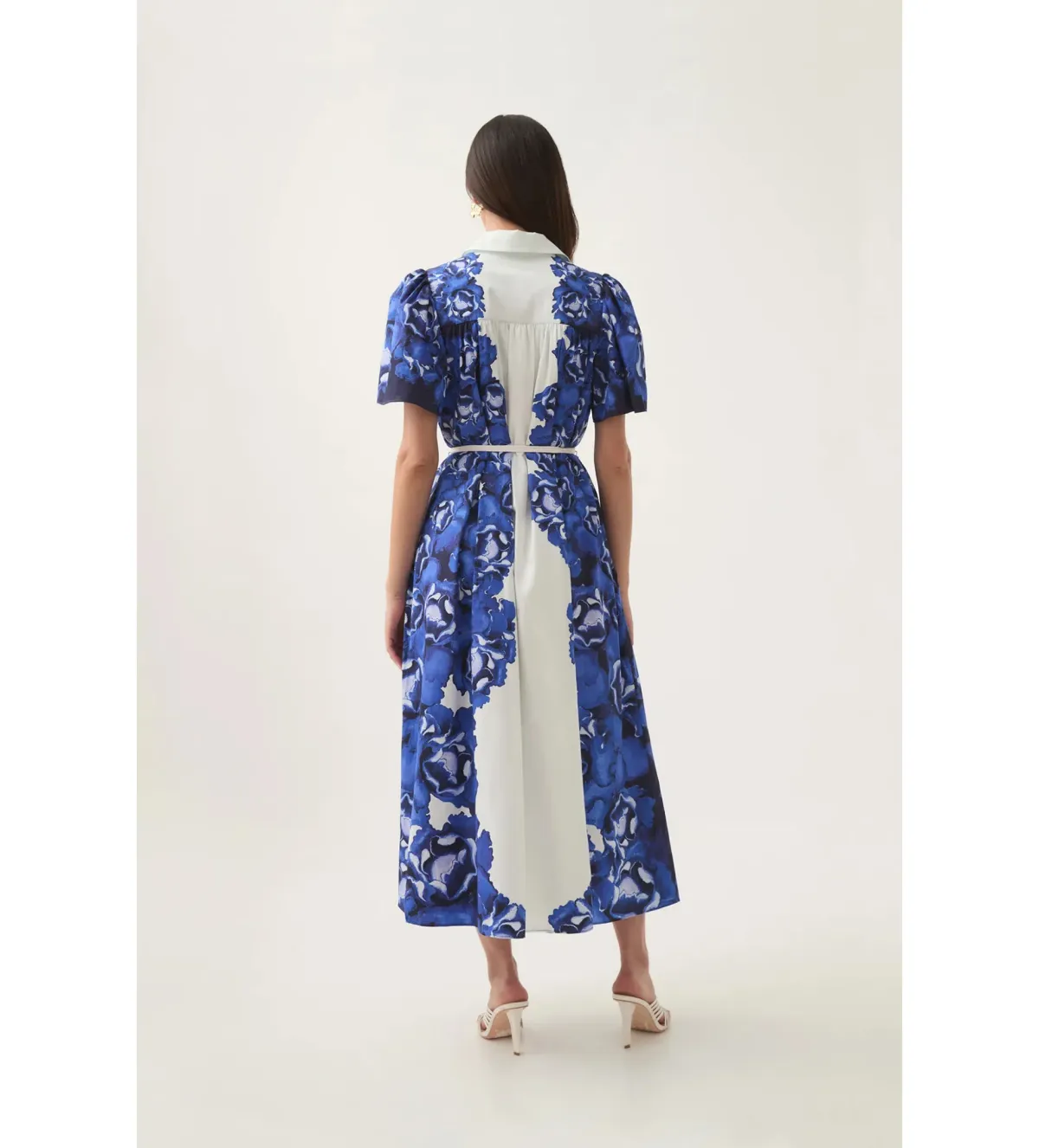 Aje Fernanda Midi Dress in Boldly Blooming Cobalt Size 6 - Image 3