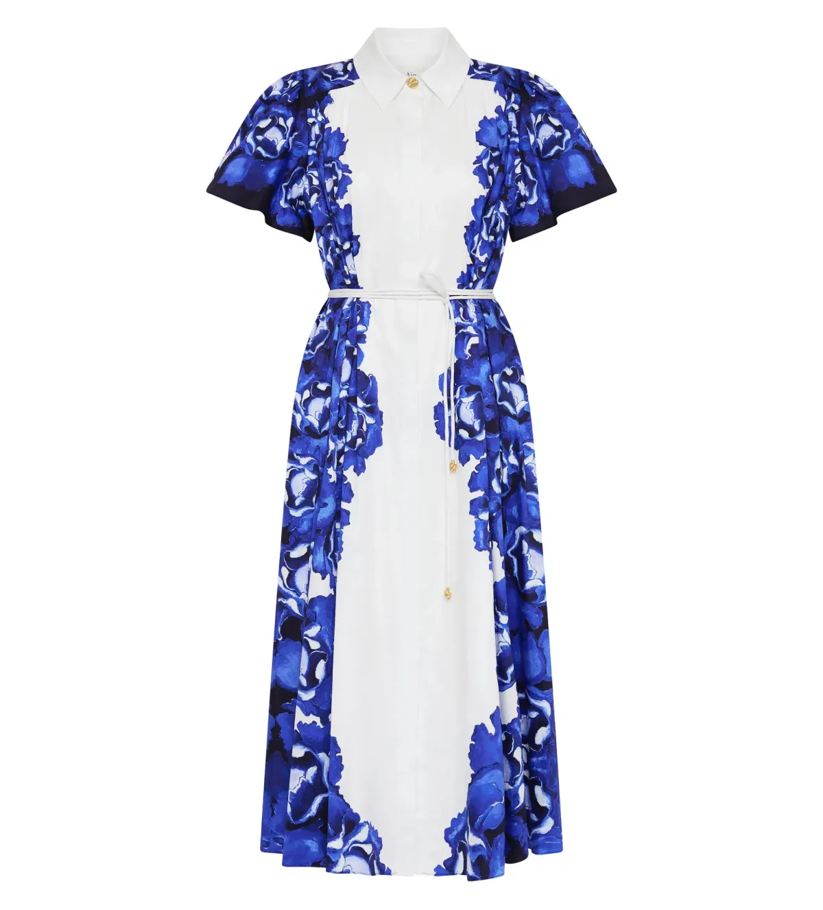 Aje Fernanda Midi Dress in Boldly Blooming Cobalt Size 6 - Image 4