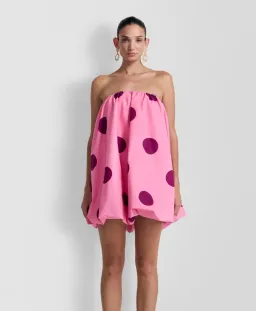 The Wolf Gang Gia Dress Mini Dress Pink Print Size 8 for rent on The Volte - image 1