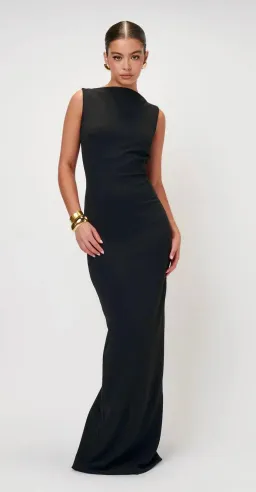 Effie Kats Verona Gown Black Size 12 for rent on The Volte - image 4