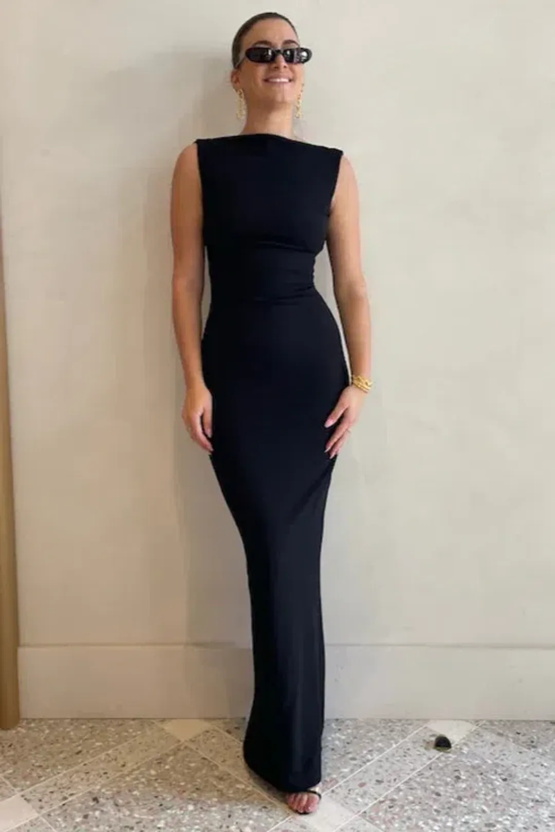 Effie Kats Verona Gown Black Size 12 for rent on The Volte - main image