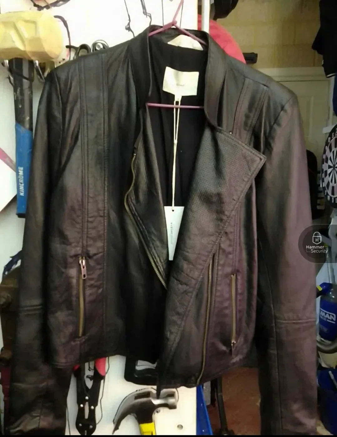 August Street The Leather Bandit in Black Size AU 8 for rent on The Volte - main image