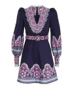 Zimmermann Dress Gemini Daisy Celestial Beaded Mini Size 10 for rent on The Volte - image 3
