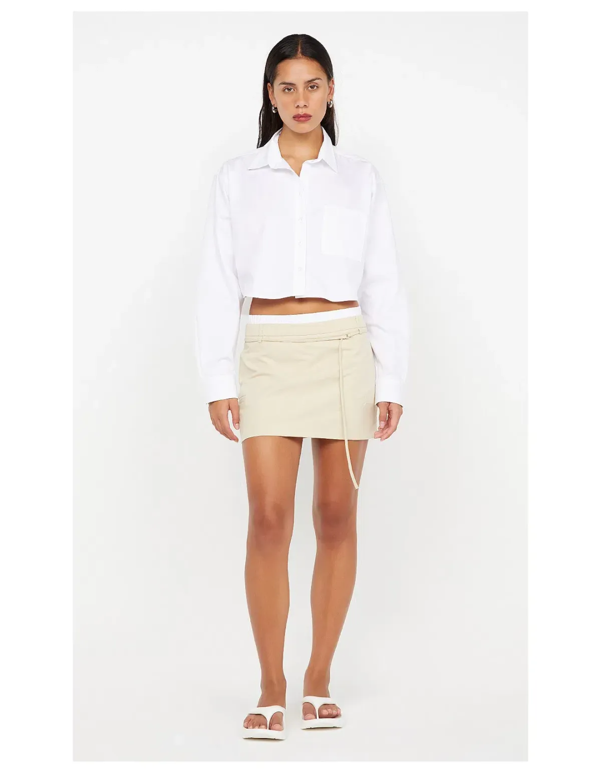 Bec & Bridge Kelsi Mini Skirt Bone Size AU 10 - Image 1