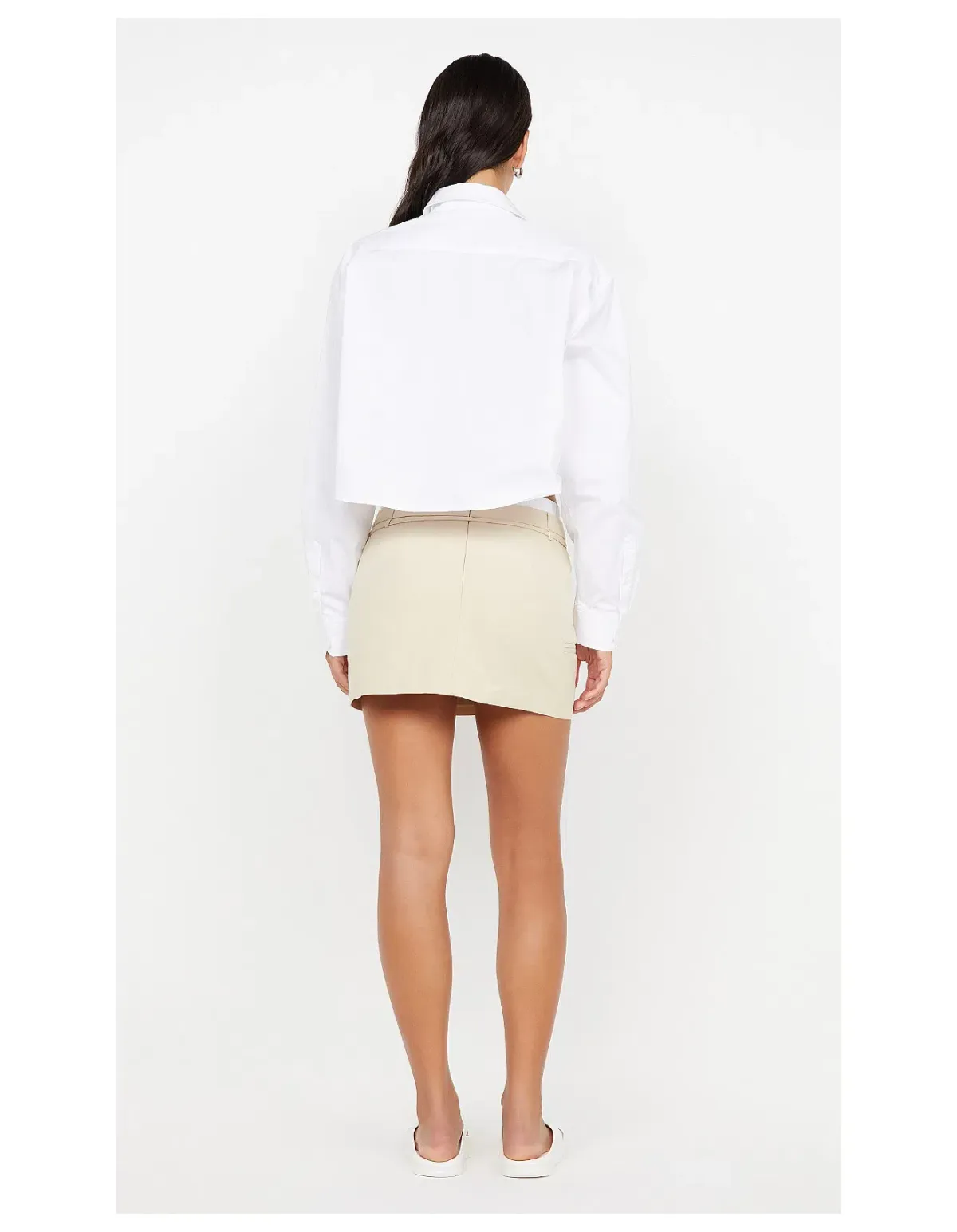 Bec & Bridge Kelsi Mini Skirt Bone Size AU 10 - Image 4