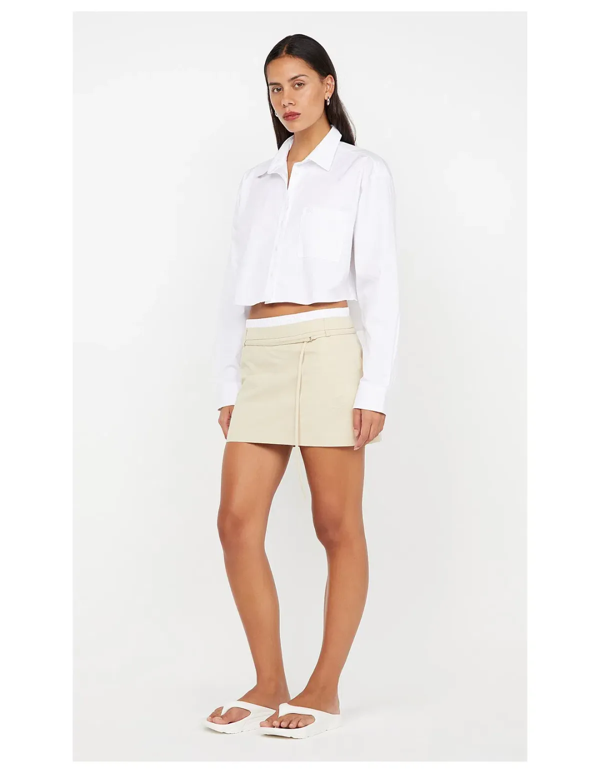 Bec & Bridge Kelsi Mini Skirt Bone Size AU 10 - Image 2