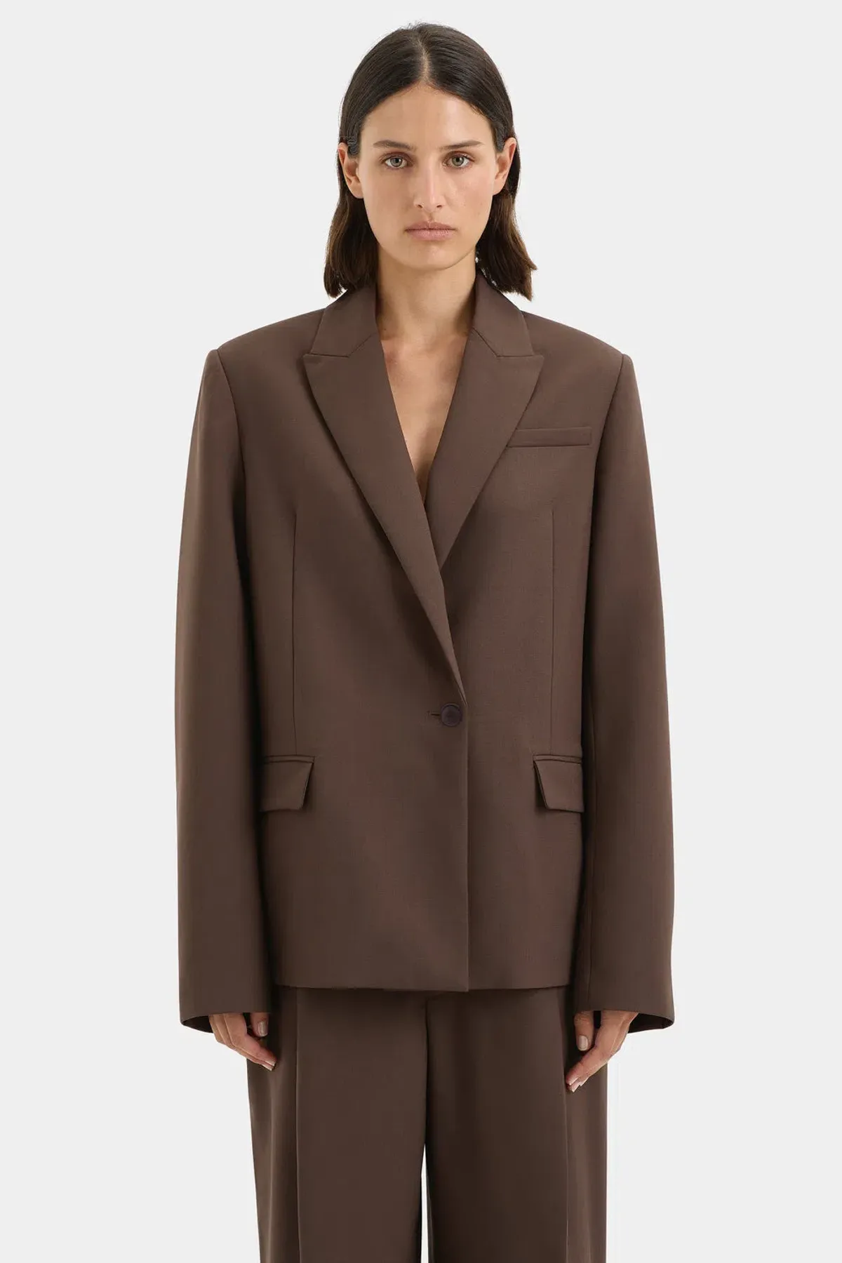 Sir the Label The Dylan Blazer Chocolate Size AU 6 - Image 2