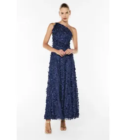 Manning Cartell Enchantment One Shoulder Maxi Dress Royal Blue Size AU 14 for rent on The Volte - image 2