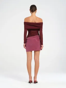 Benni Luca Mini Dress Plum Size AU 8 for rent on The Volte - image 2