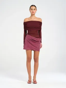 Benni Luca Mini Dress Plum Size AU 8 for rent on The Volte - image 1
