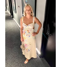 Zimmermann Crush Midi Dress in Pink Size AU 10 for rent on The Volte - image 1