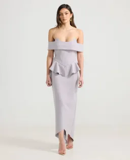 Derma Department Zendaya Gown Grey Mauve Size 16 for rent on The Volte - image 1