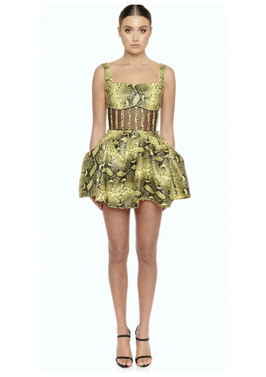 Eliya The Label Sophie Mini Dress Print Size 10 for rent on The Volte - main image