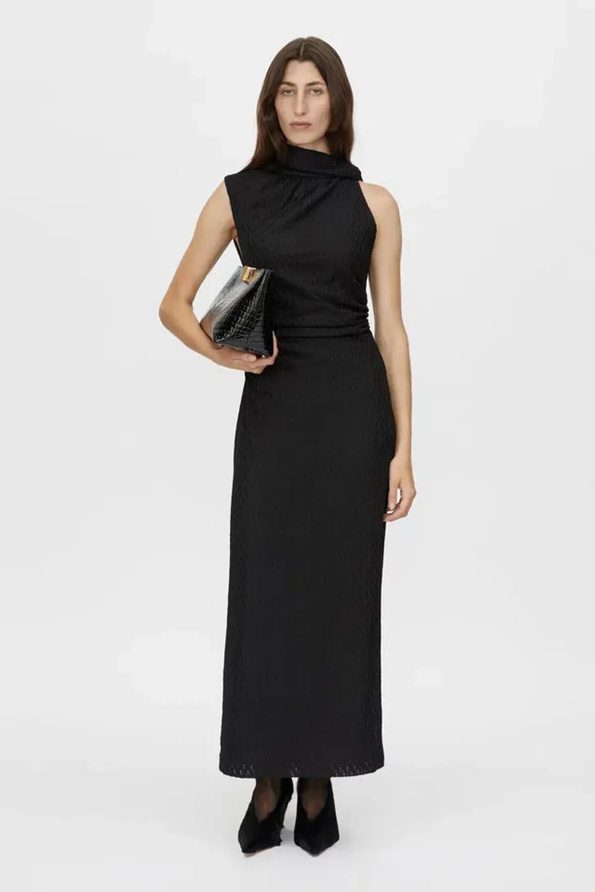 Camilla And Marc Davana Midi Dress Black Size 10 - Image 1